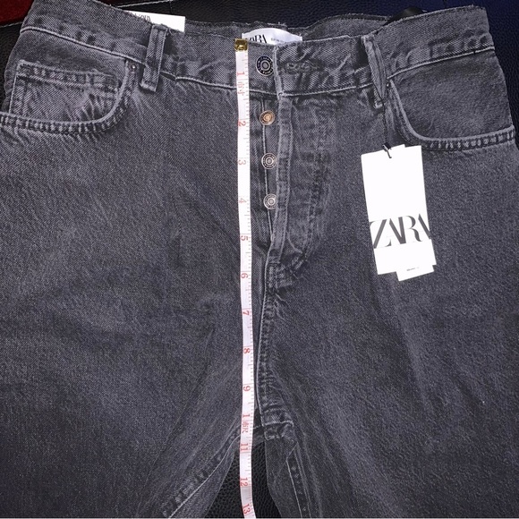 ZARA Pleated Boyfriend Relaxed Jeans BNWT - Picture 7 of 7
